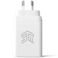 STM 35W Dual Port USB-C Charger (White) for SmartPhones & Tablets (Charger Only, No Cable included)