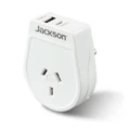 Jackson PTA8814USBMC Slim Outbound Travel Adaptor 1x USB-A and 1x USB-C (2.1A) Charging Ports. Converts NZ/AUS Plugs for use in Sri Lanka & Parts of India.