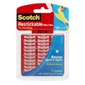 3M 70009128375 Scotch Restickable Mounting Tabs R103 13x13mm, Pack of 72