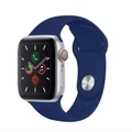 49mm/45mm/44mm/42mm Midnight Blue Silicone Sport Band for Apple Watch, includes S/M and M/L bands - Compatible with Apple Watch Ultra, Series 8/7/6/SE/5/4/3/2/1