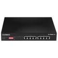 Edimax GS-1008PLV2 8 Port Gigabit PoE+ Long Range Unmanaged Switch with DIP Switch Function. Supports up to 30W Per PoE Port (Total Power Budget: 70W). Port-based VLAN. Long Range up to 200m at 10Mbps.
