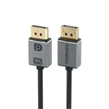 Promate DPLINK-16K 2m DisplayPort 2.0 Cable. Supports HD up to 16K at60Hz 80GbpsDataTransferSpeeds.Built-in Secure Clip Lock. Supports Dynamic HDR & 3D Video. Black Cable with Grey Connectors.