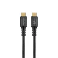 Promate POWERBOLT240-1M 1M USB-C to USB-C Cable. Supports Thunderbolt 3, 240W Super Speed Fast Charging, 40GbpsData, & 8K 60Hz Res. Nylon Braided. Protects Against Over Charging. Black Colour.