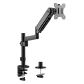 Brateck Lumi LDT48-C012 17-32 Pole-Mounted Gas Spring Single Monitor Desk Mount Bracket withDetachableVESAPlate. Max Load 9Kgs, Supports VESA 75x75 & 100x100, Extend, Tilt, & Swivel, Clamp or Grommet Instal.