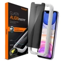 Spigen iPhone 11 / XR (6.1) Premium Privacy Tempered Glass Screen Protector Anti-Spy - Delicate Touch - Perfect Grip - Case Friendly with Spigen Phone Case