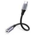 UGREEN UG-30632 USB-C Type-C Male To 3.5mm Aux Audio Female Jack -Aluminum Case With Nylon Covered Cable