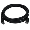 8Ware PL6A-0.5BLK Cat 6a UTP Ethernet Cable, Snagless - 0.5m (50cm) Black