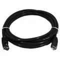 8Ware PL6A-5BLK Cat6a UTP Ethernet Cable, Snagless - Black 5M