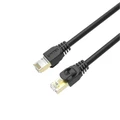 Unitek C1810EBK-2 2m CAT7 Black SSTP 26AWG Patch Lead in PVC Jacket. Supports 10 Gigabit Ethernet 600Mhz,Gold-Plated Sheilded RJ45 Connectors. RoHS Compliant. Power over Ethernet (PoE) Compatible.