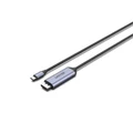 Unitek V1423C 1.8m USB-C DisplayPort 1.4 Cable in Aluminium Housing. Supports Res up to 4K 144Hz & HDR.Stream with HDCP2.2. Plug & Play. Compatible with USB 4, Thunderbolt 3 & 4. Black Cable & Gray Connector