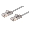 Dynamix PLSSGY-C6A-1 1m Cat6A S/FTP Grey Ultra-Slim Shielded 10G Patch Lead (34AWG) with RJ45 Gold PlatedConnectors. Supports PoE IEEE 802.3af (15.4W) & at (30W)