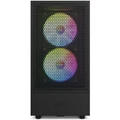 NZXT H5 Black Flow RGB Edition ATX MidTower Gaming Case Tempered Glass, CPU Cooling Support Upto 165mm, GPU Support Upto 365mm, 280mm Radiator Supported, 7x PCI Slots, Front I/O: 1xUSB, 1xType C, HD Audio