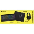 Corsair 4 in 1 Gaming Bundle K55 RGB Pro Keyboard + Harpoon RGB Pro Mouse + HS55 Headset + MM100 Mousepad