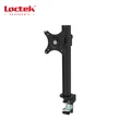 Loctek Eco Mount 10-30 Single Monitor Stand, - Steel Tube Arm - Black - VESA 75 & 100mm - Height Adjust 200-360mm, - Max Load 10KG - Clamp Installation - 5 Years Warranty