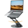 Nulaxy LS18 360° Rotating Laptop Stand - Grey, For Collaborative Work, Compatible with 10-17 Apple MacBook / Laptops