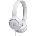 JBL Tune 500 Wired On-Ear Headphones - White Microphone - JBL Pure Bass Sound - Lightweight and Foldable Design - Tangle-free Flat Cable