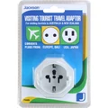 Jackson PTA929 inbound 1 Outlet Travel Adaptor with Surge Protection. Converts USA & Asian Plugs for use in NZ & Aust Ideal For Use With Portable Electronic Devices