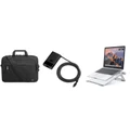 HP Business Travel Pack - Bundle Included - 14-15.6 TopLoad Carry Bag - HP 65W USB-C Travel Charger - Foldable Aluminium Laptop Stand