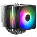 Cooler Master Hyper 620S RGB CPU Cooler with 2 X 120MM RGB LED PWM Fan, 6 Heat Pipes / Direct Contact / Aluminum Fins INTEL: LGA 1700/1200, AMD AM4 / AM5