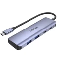 Unitek H1107Q 4-in-1 Multi Port Hub with USB-C Connector. Includes 2 x USB-C & 2 x USB-A Ports.USB3.0witha Data Transfer Rate of up to 5Gbps. Backwards Compatible with USB 2.0/1.1 Plug and Play. Gray
