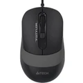 A4Tech Fstyler USB Wired Mouse Optical Sensor - 1600 DPI - USB - 3-Level Adjustable - 4-Way Wheel - Anti-Slippery Side