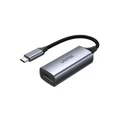 Unitek V1411A Slim USB-C toDisplayPortConverter.ConvertUSB-CtoDisplayPort.AluminiumHousingwithBraided Nylon Cable. Supports Resolution up to 4K 60Hz. Plug & Play. Grey & Black Colour.