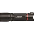 COAST LED High-Power Focusing Torch with Slide Focus. 650 Lumens. IP54 Water & Dust Resistant,200m Beam, Durable Impact Resistant, Rear Switch, Requires 4x AAA Batteries (Not Included)
