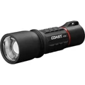 COAST LED Dual-Power Rechargeable Torch with Slide Focus. 400 Lumens IP54 Water & Dust Resistant,180m Beam, Durable Impact Resistant, Built-in USB-C Port, Turbo Mode, Pure-Beam Focusing,
