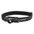 COAST LED Headlamp with Dual-Power Rechargeable Battery & 410 Lumens. Battery Life Indicator, 120mBeam, Hardhat Compatible, Magnetic Tail Cap, Reflective Strap, Focus, USB-C Cable & Rechargeable Bat Incl