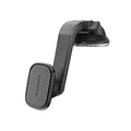 Promate MAGMOUNT-XL Universal 360 Cradleless Magnetic Car Mount for Smartphones. Secure Anti-slip Mount. For Dashboard or Windscreen. Metal Ring Included. Perfect for iPhone 14/13/12 & MagSafe Case.
