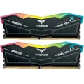 TeamGroup T-Force Delta RGB 32GB DDR5 6000Mhz Desktop RAM Kit - Black 2x 16GB - 6000MHz - CL 38 - Optimized for Both Intel XMP 3.0 & AMD EXPO