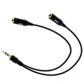 Moki ACC-SPLITC Audio Splitter Cable - 3.5mm - Black