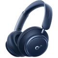 Soundcore Space Q45 Wireless Over-Ear Noise Cancelling Headphones - Blue Adaptive ANC - LDAC - Bluetooth 5.3 - Up to 50 Hours Battery Life - Travel case included
