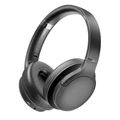 Promate High-Fidelity Stereo Deep Base Bluetooth Wireless Headphones. Up to 24HoursPlayingTime,Built-in 300mAh Battery, Flip & Fold Design, 10-15m Operating Distance, Wired or Wireless. Black