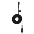 Mophie 1M Essential USB-A to USB-C Charging Cable - Black, Soft Braided Nylon,