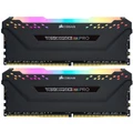 Corsair VENGEANCE RGB Pro 16GB DDR4 Desktop RAM Kit - Black 2x 8GB - 3200MHz - 2x 288 DIMM - Unbuffered - Black Heat spreader