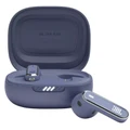 JBL Live Flex Open-fit True Wireless Noise Cancelling Earbuds - Blue - JBL Signature Sound with Spatial Audio - Personi-Fi 2.0 - Qi wireless charging - Up to 8hrs play time / 40hrs with charging case