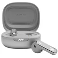 JBL Live Flex Open-fit True Wireless Noise Cancelling Earbuds - Silver - JBL Signature Sound with Spatial Audio - Personi-Fi 2.0 - Qi wireless charging - Up to 8hrs play time / 40hrs with charging case