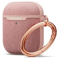 Spigen Apple AirPods Urban Fit Case - Rose Gold - Premium Knit Fabric - Compatible with AirPods (1st Gen) & AirPods (2nd Gen) - Wireless Charging Compatible