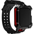 STM EMT-522-261AY-01 Element Case Special Ops Band for 41mm Apple Watch Series 7/8 - Black/Red