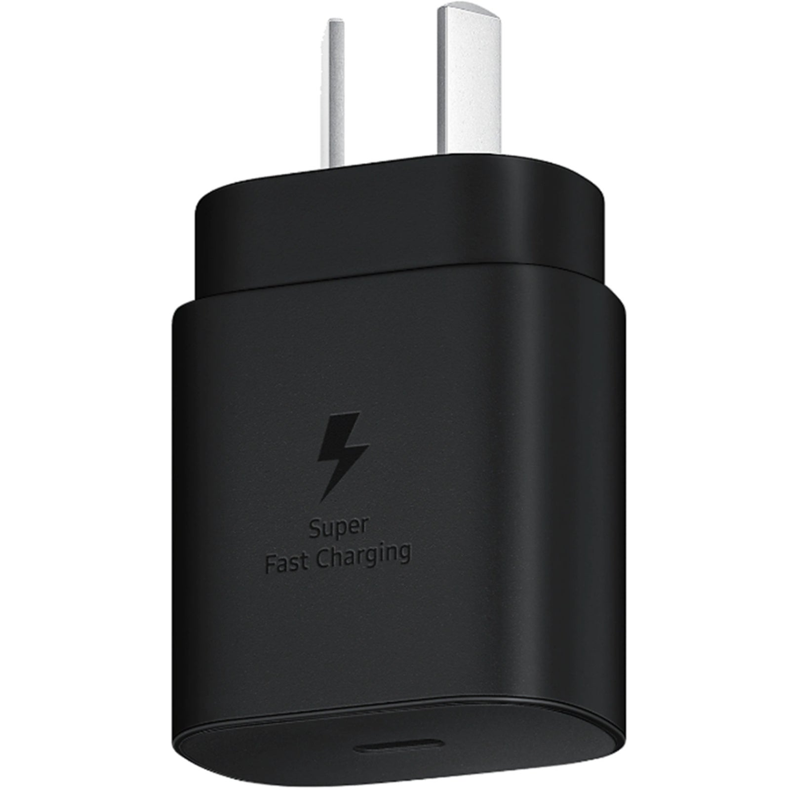 Samsung 25W USB-C PD Fast Charging GaN Wall Charger - Black Super Fast Charge Galaxy S25/S24 / Fold6 / Flip6 / S23 / S22 / Galaxy A Series - Supports iPhone PD Fast Charging