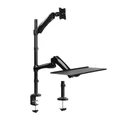 LUMI DWS01-C02 Single Monitor Sit-Stand Workstation - Fit for most 13-27 LCD monitors and screens