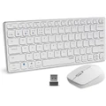 Rapoo 9050M White Dual-Mode Wireless Keyboard & Mouse Combo - White Ultra-Slim Multi-Device for Mac / iPad / Laptop / Windows