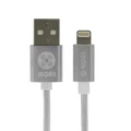 Moki SynCharge ACC-MSTLCAPO Lightning Cable - Braided - Pocket Size - 10cm - Silver