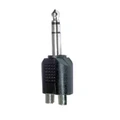 AEON AN7 Adaptor Stereo 6.35mm ST PLG-2RCA S Audio Plug Socket Adapter