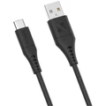 Promate POWERLINK-AC120B 1.2m USB-A to USB-C Data & Charge Cable. Data Transfer Rate 480Mbps. Total Current3A.Durable Soft Silcon Cable. Tangle Resistant 25000+ Bend Tested. Black