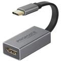 Promate MEDIALINK-H1 USB-C to HDMI Adapter - Supports up to 4K30Hz - Plug&Play - Input: USBType-C, Output: HDMI - Compatible with all devices supporting Video/Audio output over USB-C - Reversible Plug
