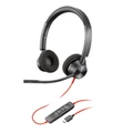 HP POLY HEADSETS 8X220AA Poly Blackwire 3320 Stereo Microsoft Teams Certified USB-C Headset+USB-C/AAdapter