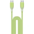 Momax 1-Link Flow 60W 1.2M USB-C To USB-C PD Fast Charging Cable Green Support Apple iPhone, iPad Pro. iPad Air, Samsung, Oppo, Oneplus, Nothing phone Fast Charging, Translucent design, built with high quality TPE & Silicon