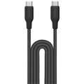Momax 1-Link Flow 100W 3M USB-C To USB-C PD Fast Charging Cable Black Durable Premium Braided Nylon, Support Apple iPhone, iPad Pro. iPad Air, Samsung, Oppo, Oneplus, Nothing phone Fast Charging, Translucent design,